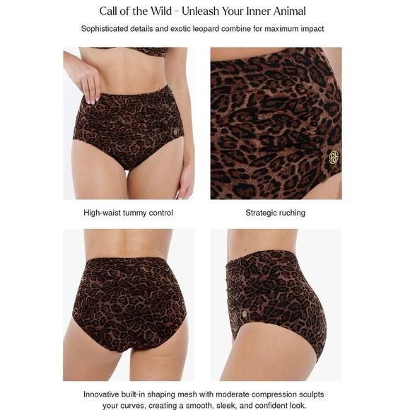 Popilush Shapewear Ruched High-Waisted Tummy Control Bikini Brief L NEW/NWT!! - Picture 4 of 15